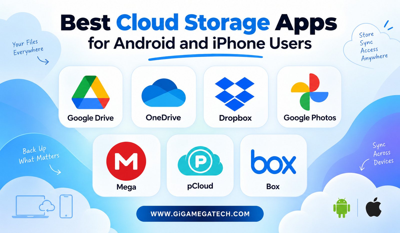 Best Cloud Storage Apps for Android and iPhone Users