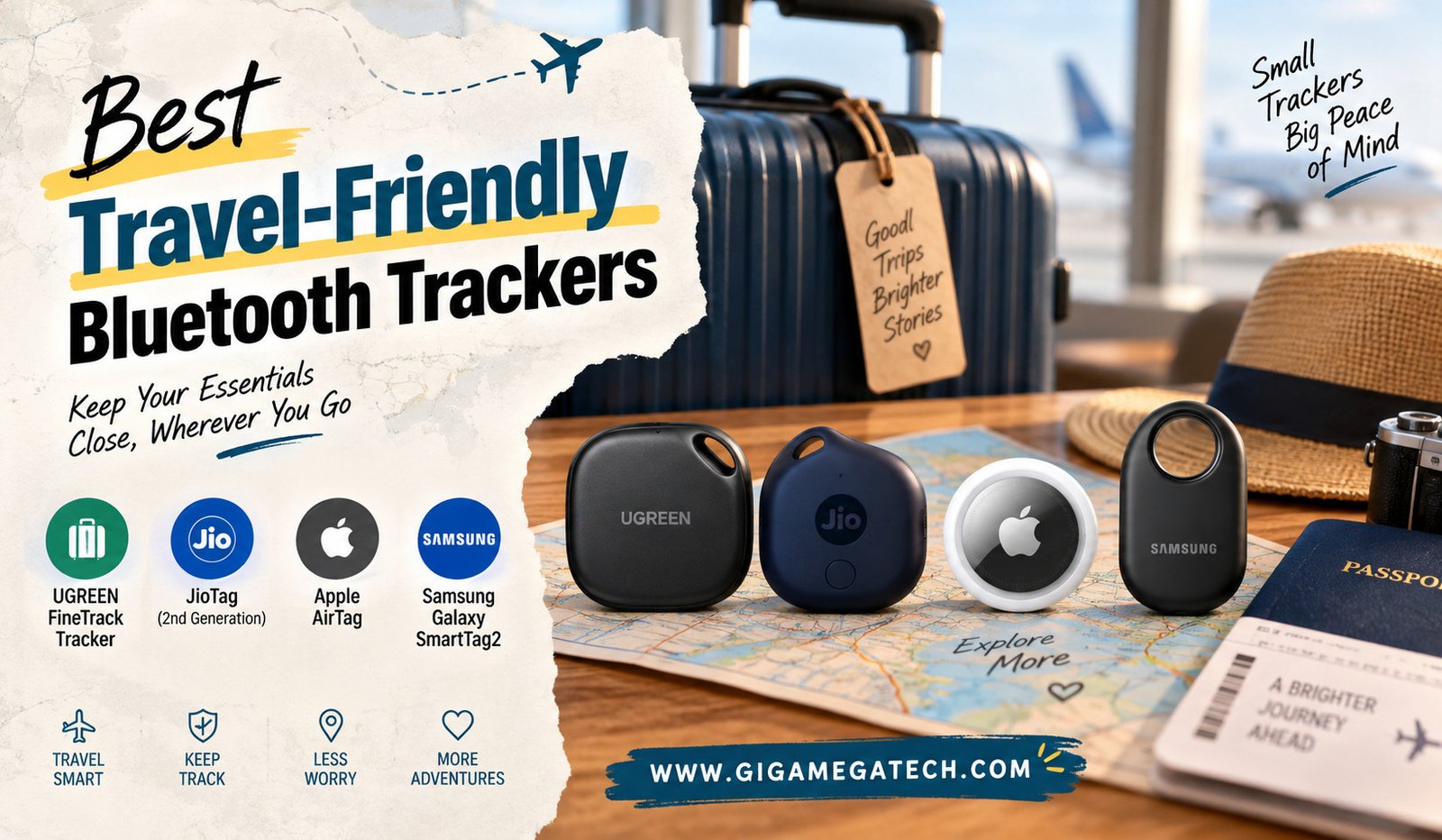 Best Travel-Friendly Bluetooth Trackers