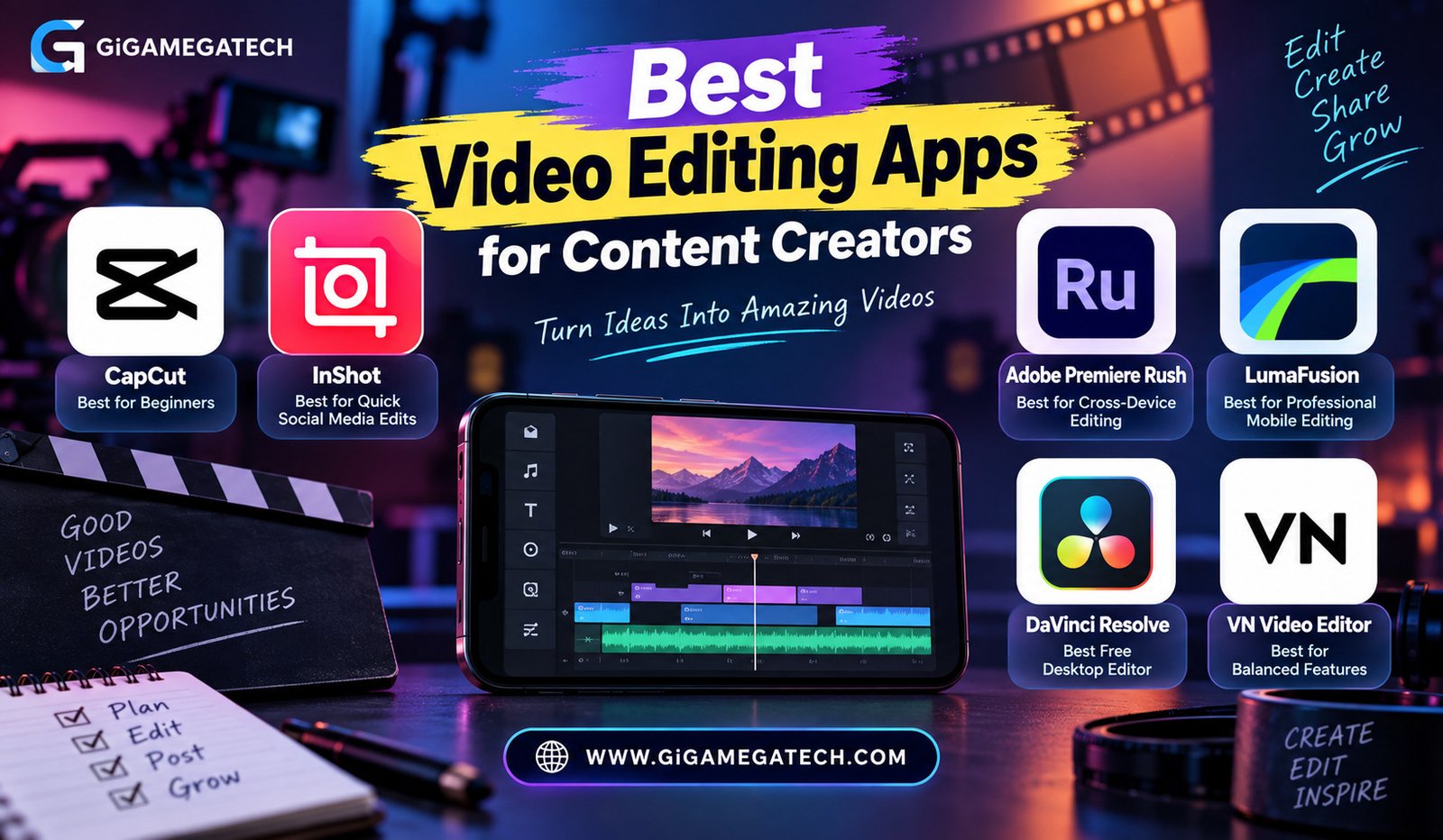 Best Video Editing Apps for Content Creators