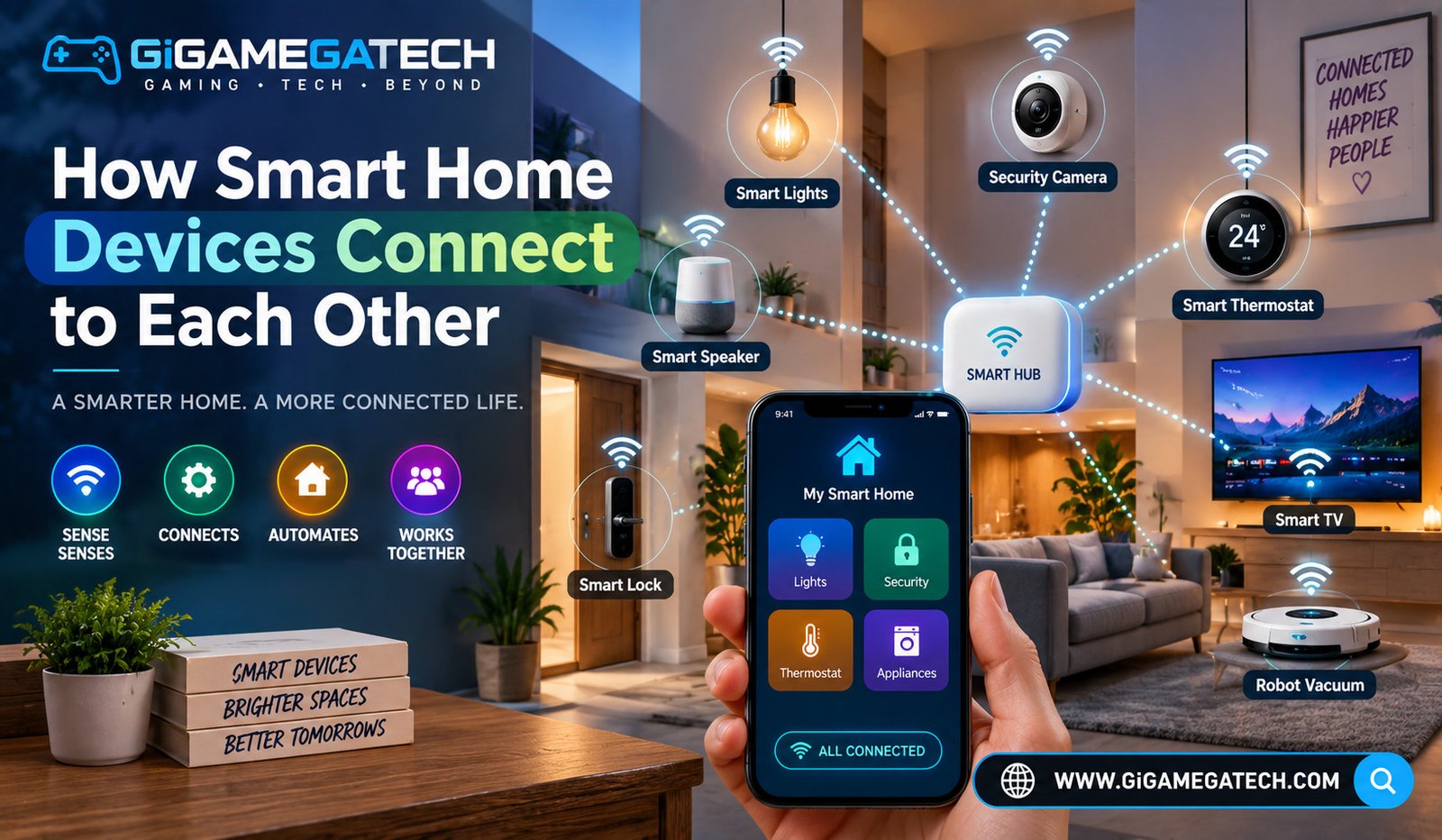 How Smart Home Devices Connect to Each Other