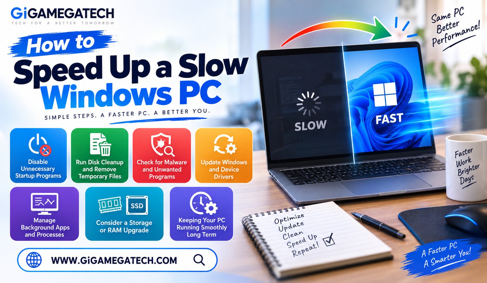How to Speed Up a Slow Windows PC
